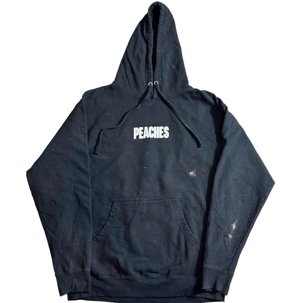 Justin Bieber Justice Peaches Double Sided Graphic Hoodie Black Size‎ Large 🍑